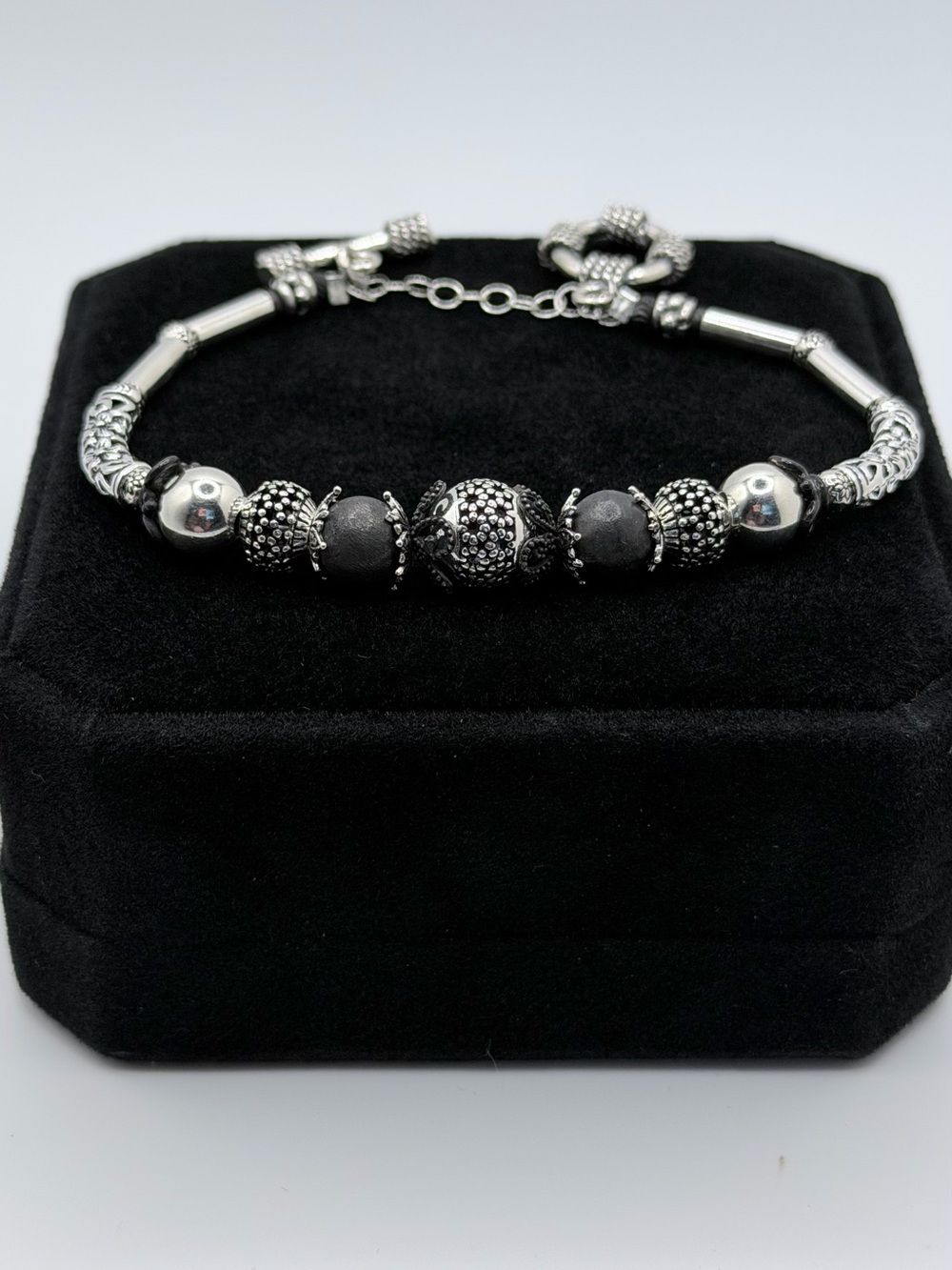 🥀NYX #020 .925 Sterling Silver Artisan Bracelet 7.5” daughter of the night🥀